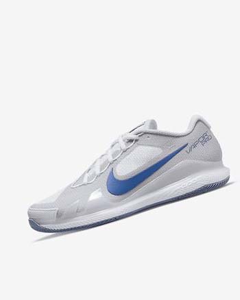 Nike Court Air Zoom Vapor Pro Tennisschoenen Heren Wit Grijs Donkerblauw | NL_5432