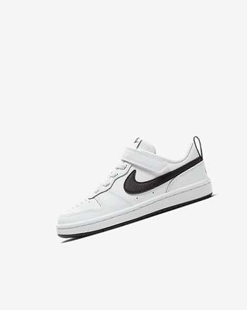 Nike Court Borough Low 2 Schoenen Jongens Wit Zwart | NL_5399