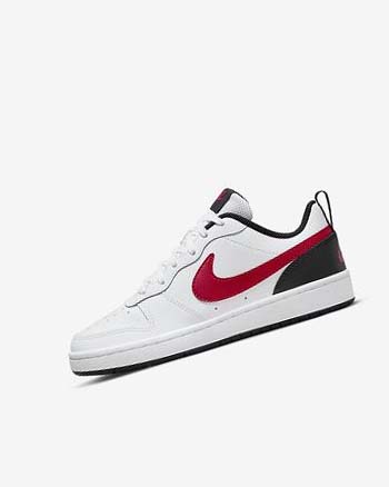 Nike Court Borough Low 2 Schoenen Meisjes Wit Zwart Rood | NL_2231