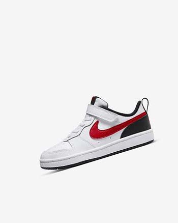 Nike Court Borough Low 2 Schoenen Meisjes Wit Zwart Rood | NL_2885
