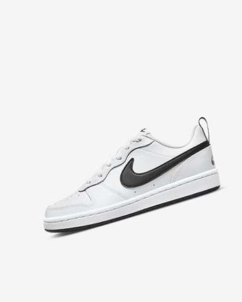 Nike Court Borough Low 2 Schoenen Meisjes Wit Zwart | NL_5556
