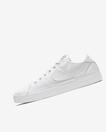 Nike Court Legacy Canvas Sneakers Dames Wit Wit Wit | NL_2869