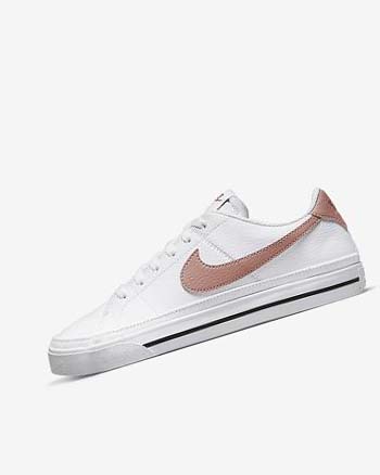Nike Court Legacy Next Nature Sneakers Dames Wit Oranje Zwart Roze | NL_2772