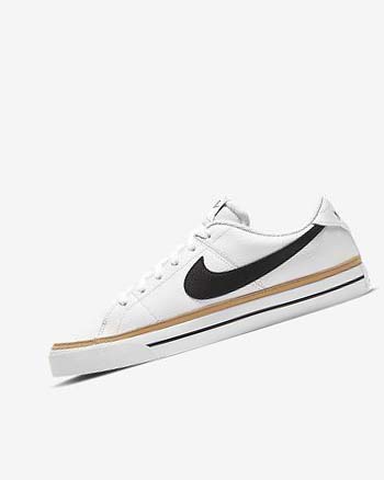 Nike Court Legacy Sneakers Heren Wit Lichtbruin Zwart | NL_4683