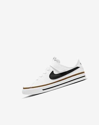 Nike Court Legacy Sneakers Meisjes Wit Lichtbruin Zwart | NL_3041