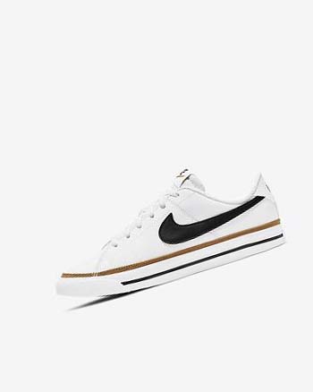 Nike Court Legacy Sneakers Meisjes Wit Lichtbruin Zwart | NL_3130
