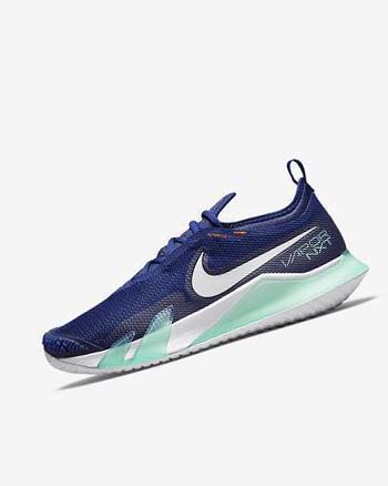 Nike Court React Vapor NXT Tennisschoenen Heren Diepkoningsblauw Blauw Turquoise Oranje Wit | NL_2591