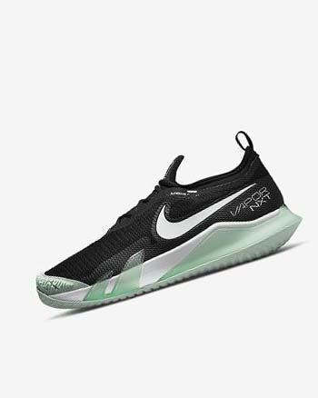 Nike Court React Vapor NXT Tennisschoenen Heren Zwart Mintgroen Wit | NL_2930