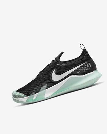 Nike Court React Vapor NXT Tennisschoenen Heren Zwart Mintgroen Wit | NL_5520