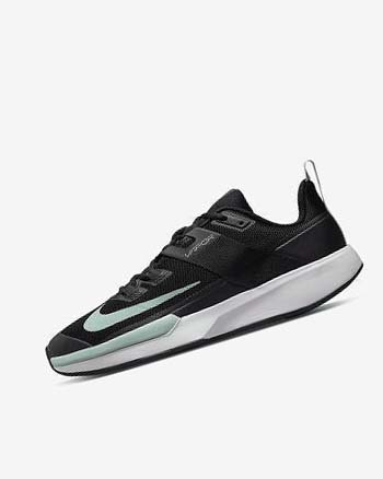 Nike Court Vapor Lite Tennisschoenen Heren Zwart Donkergrijs Wit Mintgroen | NL_4640