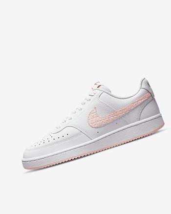 Nike Court Vision LO Sneakers Dames Wit Rood | NL_4883