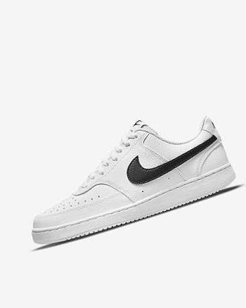 Nike Court Vision Low Next Nature Sneakers Dames Wit Wit Zwart | NL_3264
