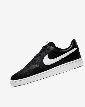 Nike Court Vision Low Sneakers Dames Zwart Wit | NL_2609