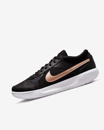 Nike Court Zoom Lite 3 Tennisschoenen Dames Zwart Wit Metal Rood Bruin | NL_1156