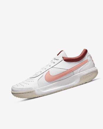 Nike Court Zoom Lite 3 Tennisschoenen Dames Wit Rood Wit Licht | NL_2409