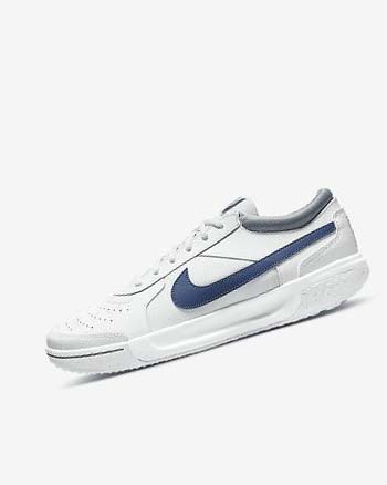 Nike Court Zoom Lite 3 Tennisschoenen Heren Wit Donkerblauw | NL_5411