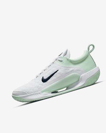 Nike Court Zoom NXT Tennisschoenen Dames Wit Mintgroen Obsidian | NL_2664
