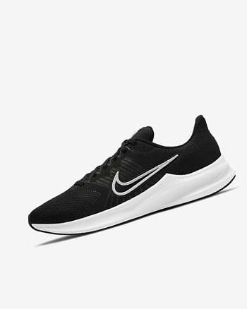 Nike Downshifter 11 Hardloopschoenen Heren Zwart Donkergrijs Wit | NL_5354