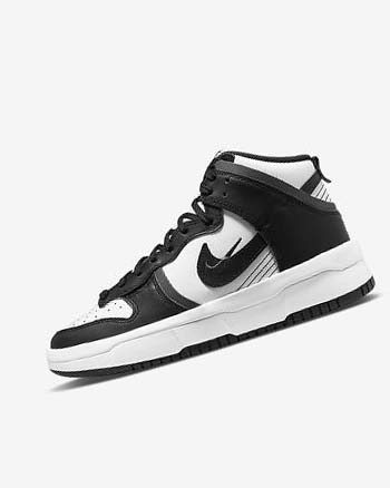 Nike Dunk High Up Sneakers Dames Wit Donkergrijs Zwart | NL_5237