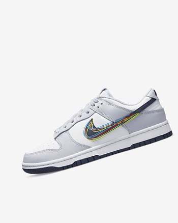 Nike Dunk Low Sneakers Heren Wit Grijs Blauw | NL_2614