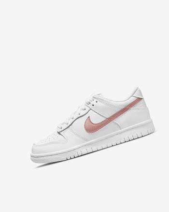 Nike Dunk Low Sneakers Meisjes Wit Wit Metal Rood Bruin | NL_2819