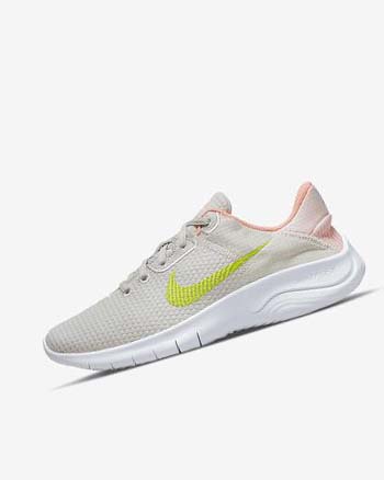 Nike Flex Experience Run 11 Next Nature Hardloopschoenen Dames Lichtbeige Rood Groen | NL_2964