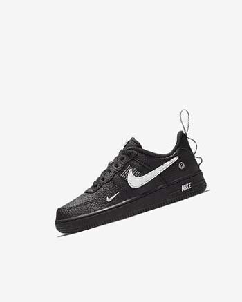 Nike Force 1 LV8 Utility Schoenen Jongens Zwart Zwart Geel Wit | NL_2309