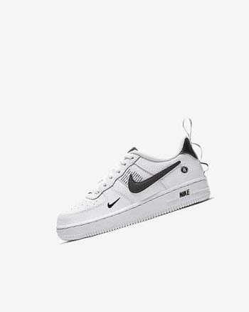 Nike Force 1 LV8 Utility Schoenen Jongens Wit Zwart Geel Wit | NL_2710