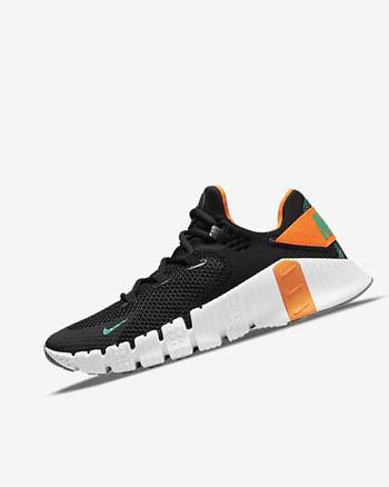 Nike Free Metcon 4 Training schoenen Dames Zwart Oranje Wit Turquoise | NL_2998