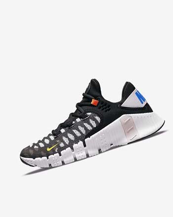 Nike Free Metcon 4 Training schoenen Dames Zwart Wit Blauw Geel | NL_4854