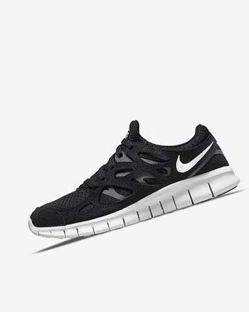 Nike Free Run 2 Hardloopschoenen Heren Zwart Donkergrijs Wit | NL_5381