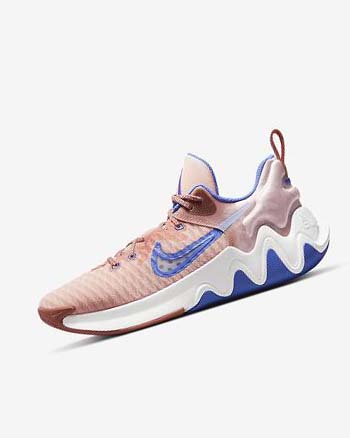 Nike Giannis Immortality Basketbalschoenen Dames Oranje Lichtblauw Blauw | NL_2651