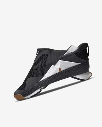 Nike Go FlyEase Sneakers Dames Zwart Donkergrijs Goud Wit | NL_1205