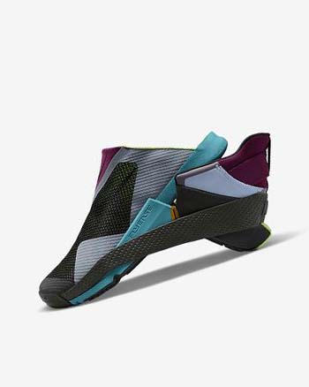 Nike Go FlyEase Sneakers Dames Zwart Lichtgroen Zwart | NL_2783
