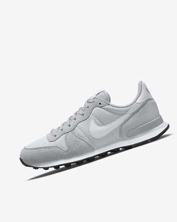 Nike Internationalist Sneakers Dames Grijs Platina Zwart Wit | NL_5515