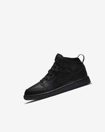 Nike Jordan 1 Mid Schoenen Jongens Zwart Zwart Zwart | NL_4797