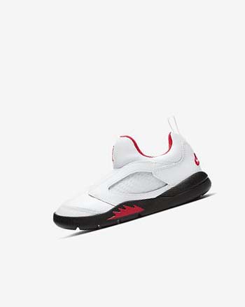 Nike Jordan 5 Retro Little Flex Schoenen Jongens Wit Zwart Rood | NL_2794