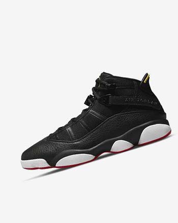 Nike Jordan 6 Rings Basketbalschoenen Heren Zwart Wit Geel Rood | NL_1141