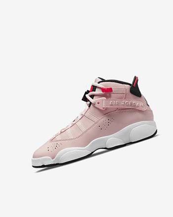 Nike Jordan 6 Rings Basketbalschoenen Jongens Zwart Wit | NL_3194
