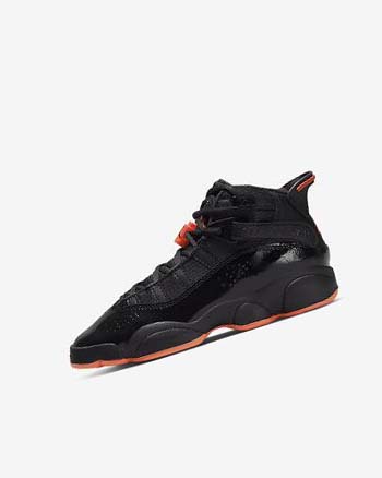 Nike Jordan 6 Rings Basketbalschoenen Jongens Zwart Zwart | NL_4950