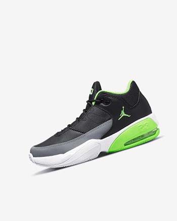 Nike Jordan Max Aura 3 Basketbalschoenen Jongens Zwart Grijs Wit Groen | NL_5136