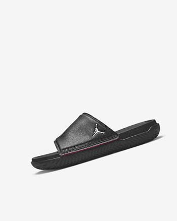 Nike Jordan Play Badslippers Jongens Zwart Rood | NL_3142