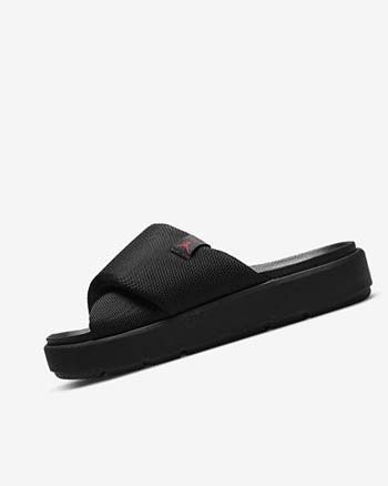 Nike Jordan Sophia Badslippers Dames Zwart Zwart Rood | NL_5226