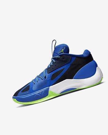 Nike Jordan Zoom Separate Basketbalschoenen Heren Donkerblauw Blauw Wit Groen | NL_5164