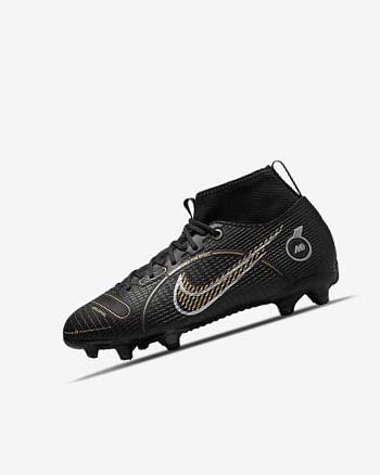Nike Jr. Mercurial Superfly 8 Academy MG Voetbalschoenen Jongens Zwart Metal Zilver Grijs Metal Goud | NL_2817