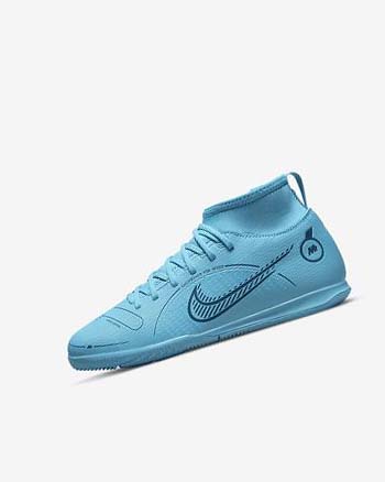 Nike Jr. Mercurial Superfly 8 Club IC Voetbalschoenen Meisjes Blauw Oranje | NL_5065