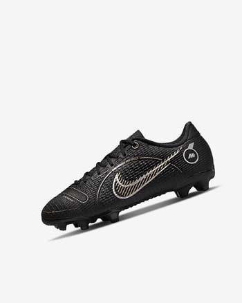 Nike Jr. Mercurial Vapor 14 Academy MG Voetbalschoenen Meisjes Zwart Metal Zilver Grijs Metal Goud | NL_4495