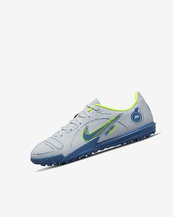 Nike Jr. Mercurial Vapor 14 Academy TF Voetbalschoenen Meisjes Grijs Lichtblauw Donkerblauw | NL_2495