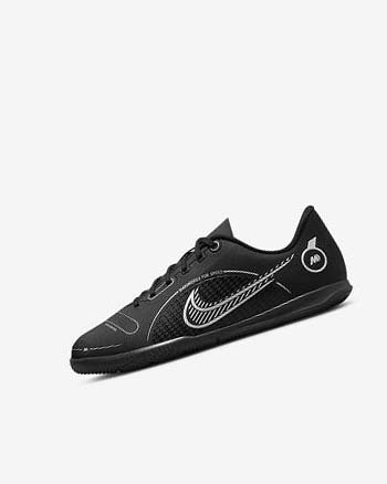 Nike Jr. Mercurial Vapor 14 Club IC Voetbalschoenen Jongens Zwart Grijs Metal Zilver | NL_1212