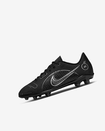 Nike Jr. Mercurial Vapor 14 Club MG Voetbalschoenen Meisjes Zwart Grijs Metal Zilver | NL_2804